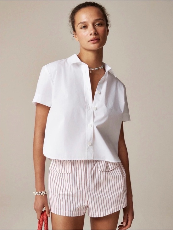 J. Crew Tops - J.Crew Gamine Shirt in Cotton Poplin
